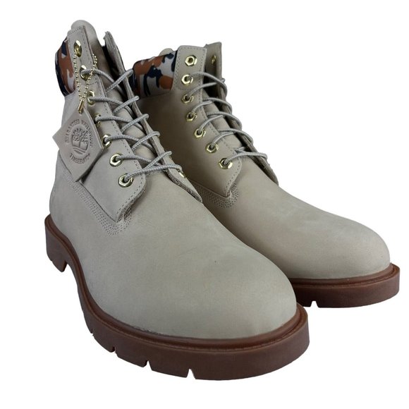 Timberland Classic 6" Light Beige Camo Nubuck Boots Men's Size 11 M - Picture 4 of 9
